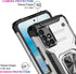 IKAZZ for Galaxy A51 4G Case with Screen Protector, Dual Layer Anti-Slip Rugged Protective Cover with Kickstand