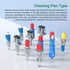 Fiber Optic Connector Cleaning Pen, 5PCS Fiber Optic Cleaner Pen for 2.5mm Ferrules SC, FC, ST, SC/APC, FC/APC, 800+