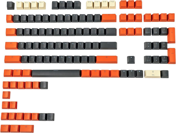 Carbon Miami PBT Double Shot Shine Through ANSI Backlit Keycaps for MX Mechanical Keyboard Melody 96