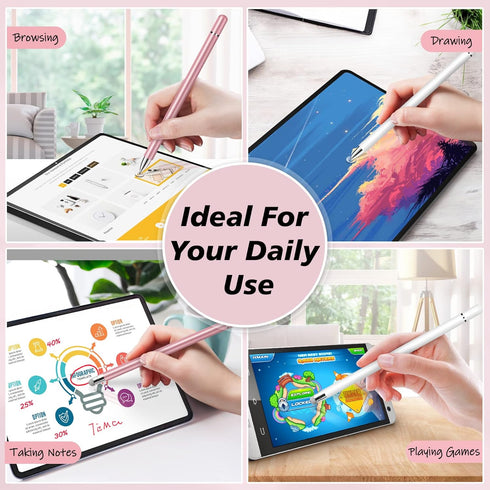 StylusHome Magnetic Disc Stylus for iPad (2 Pcs), Universal Touch Pens for Apple/iPhone/iPad Pro/Mini/Air/Android