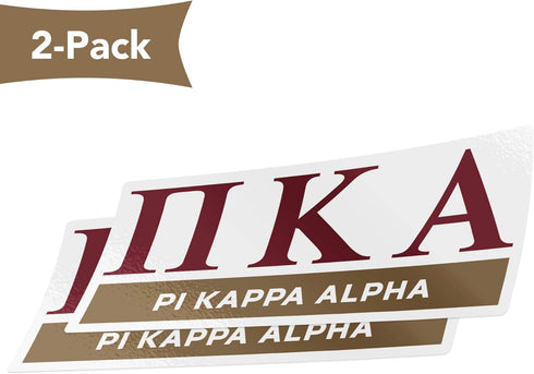 Desert Cactus Pi Kappa Alpha 2-Pack Decal Greek for Window Laptop Computer Car Pike