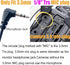 3.5mm (1/8") Camera Microphone, Video Microphone for DSLR Close Interview Shotgun Mic for Canon Nikon Sony Fuji Mic