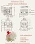 Gateron Milky Red Switches for Mechanical Keyboard, Silent Tactile 5 Pin Milky Yellow Linear Switches 45gf