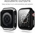 Haojavo 12 Pack Case with Tempered Glass Screen Protector for Apple Watch 44mm SE (2nd Gen) Series 6 5 4 SE, Full Hard