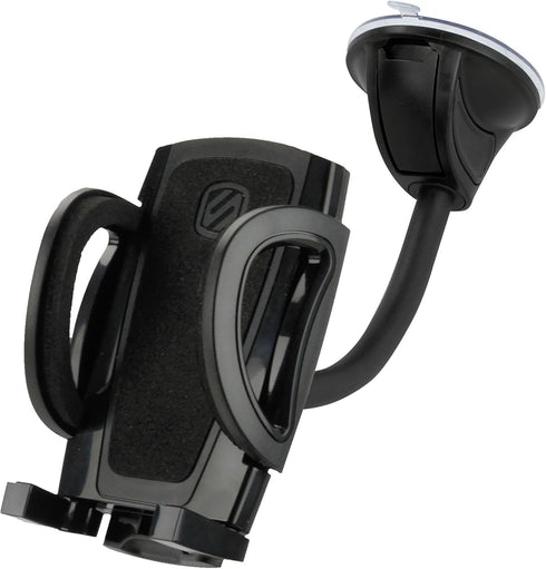 Scosche IHW10-SP1 4-in-1 Car Phone Holder - Black, Suction Cup for Windshield, Dashboard, Vent, Cup Mount