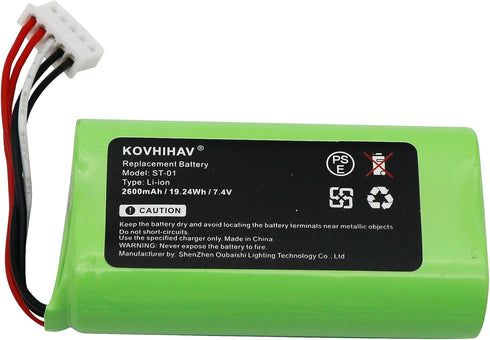 Replacement Battery for Sony Bluetooth Speaker SRS-X3 SRS-XB2 SRS-XB20, fits ST-01, 2600mAh