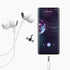 Wired Earbuds with Microphone – Noise Isolating Stereo Bass In-Ear Headphones for Smartphones, Tablets, iPads - White