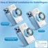 4PCS Magsafe Ring, Magnet Adapter with 3M Adhesive for Wireless Charger, Card Wallet, Car Mount, Compatible Phones