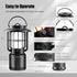 Outdoor Bluetooth Speakers, LED Flame Light, Wireless Portable Speaker, IP65 Waterproof for Camping/Patio