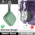 Waterproof Case for Airpods 3, Soft Silicone Protective Unibody Design, Wireless Charging with Keychain (Green&Night