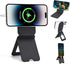 EWEMDAI Phone Stand, Magnetic Phone Tripod, Foldable Cell Phone Tripods Stain-Resistant Leather &