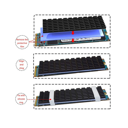 M.2 Screw, HFEIX SSD Mounting Kit with Screwdriver for ASUS Motherboard or ASRock Board NVMe PCIe Driver (7 Pcs)