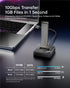 SUITOK M.2 10Gbps M2 22110 2280 2260 2242 2230 NVMe SATA SSD Reader with Storage Box, to USB A to C Adapter