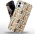 Generic 16,Embroidery Case for iPhone Floral Bookshelf Phone Case Slim Silicone Shockproof Cover for Girls WomenGlossy