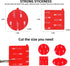 Double Sided Adhesive Pads, Sticky Dash Cam Mounting Tape, Heavy Duty Sticker for Cars Dashboard & Daily Use, 6 Packs
