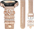 DaQin Flower Engraved Band for Samsung Galaxy Watch 7/FE 6 5 4 40mm 44mm, Active 2, 20mm Soft Silicone Strap