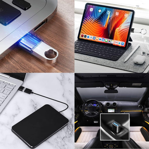 USB C to USB Adapter 4 Pack, USB Female to USB C Male OTG Adapter for MacBook Pro, Samsung Galaxy, Tablets