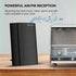 ANTOP 50 FM Antenna, Low Noise Amplified Digital AM/FM Indoor Radio Antenna, Suitable for Home Stereo Receivers, Miles