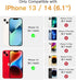 Cute for iPhone 14 Case, 3D Cartoon Camera Rotating Ring Grip Holder Kickstand Lanyard for iPhone 13, 14 - Red