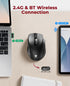Redragon BT5.0/3.0 2.4G, 6 5 4000DPI 18 Wireless Mouse & Buttons, Level Bluetooth Mouse, Months Battery, Portable