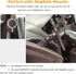 molzar Grip Series Magnetic Case for iPhone 15 Pro | Black/Walnut Wood | Built-in Magnet Ring | MagSafe Compatible