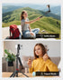 Aureday 72" Phone Tripod and Selfie Stick, Cell Phone Tripod Stand with Wireless Remote & Extendable Phone Mount