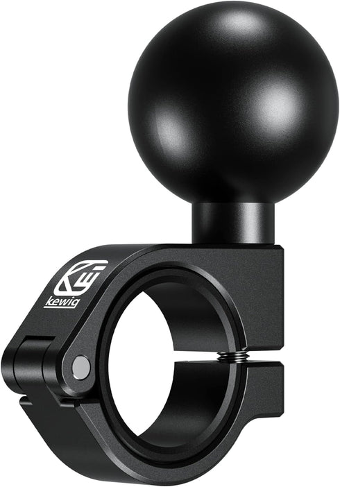 BRCOVAN Aluminum Alloy Handlebar Clamp Mount Base with 1.5'' TPU Ball, Fits 0.875''-1.26'' Round Rails