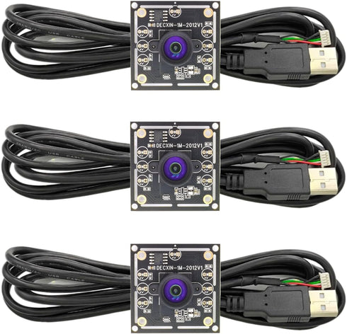 Sevilinlu 3PCS USB Camera Module OV9732, 100 Degree Without Deformity, 1MP 1280x720 Free