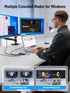 Lemorele Docking Station Dual Monitor, 6 in 1 USB C Hub with 4K HDMI, 100W Fast Charging
