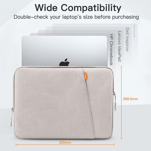 JETech Waterproof Laptop Sleeve for 14-Inch MacBook Pro, Bag Case with Pocket, Compatible with 14 Inch Notebook