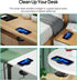 KPON Invisible Wireless Charger, 30mm Under Desk Charger Mat for iPhone 15/14/13/12/11/Samsung/LG/Google Pixel (with QC