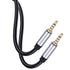 Male to Male Audio Cable 1Ft,3.5mm 4 Pole Nylon Braided Stereo Aux Cable/Auxiliary Cable/Aux Cord for Headphones, PS4,Phone, Tablets, Headset, PC, Laptop and More(1Ft/0.3M)
