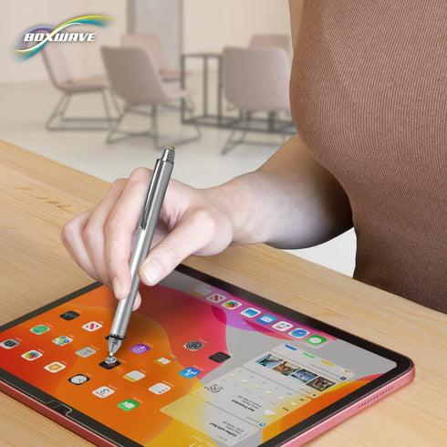 BoxWave (15 inch) Stylus Pen Compatible with Skylight Calendar - DualTip Capacitive Stylus, Fiber Tip Disc Tip