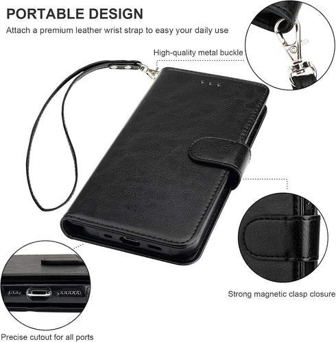Bocasal for iPhone 11 Pro Wallet Case | Card Holder PU Leather Kickstand Shockproof Flip Cover (Rose Gold)