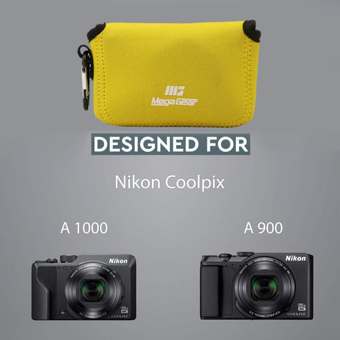 MegaGear Ultra Light Neoprene Camera Case for Nikon Coolpix A1000, A900