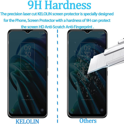 Privacy Screen Protector for TCL 30 XE 5G - 9H Hardness, Anti-Scratch, Anti-Spy, Tempered Glass (2 Pack)