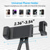 UTEBIT 1/4" 180 360 17 16 15 14, Universal Phone Tripod Mount with Cold Shoe Mount, Thread Tilt Rotation Support