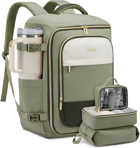 LOVEVOOK Large Travel Backpack for Women, 40L TSA Approved Backpack with 3