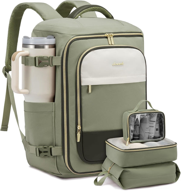 LOVEVOOK Large Travel Backpack for Women, 40L TSA Approved Backpack with 3