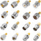 Anina 16pcs RF Coaxial Adapter Kit UHF/BNC/N/F to SMA Male/Female Connectors for