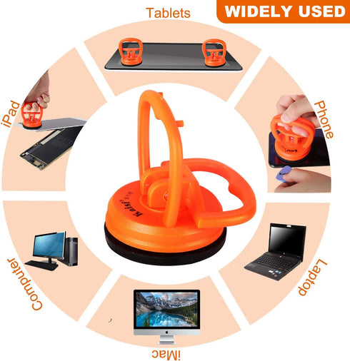 Kaisiking 11 PCS Screen Suction Cup Kit - LCD Screen Opening Tools for iPad, iMac, MacBook, Tablet, iPhone