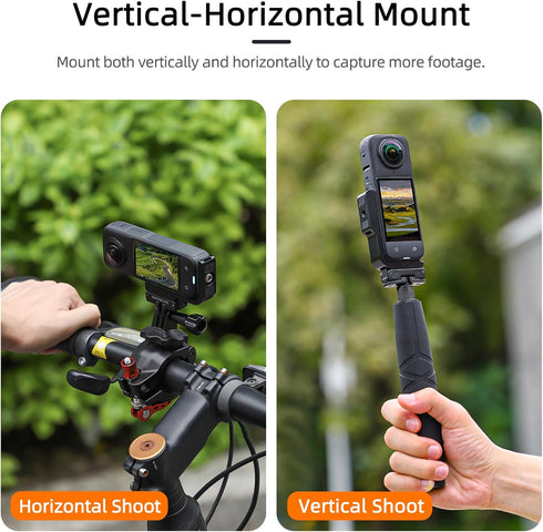 360 X4 L-Type Vertical-Horizontal Mount with Magnetic Adapter for Insta360 X4 Quick Release