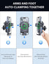 Wireless Car Charger, MOKPR 15W Fast Charging Auto-Clamping Phone Mount, Compatible with iPhone 15/14/13/12/11/X/8