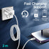 Magnetic Charging Cable, 6FT, Super Organized Charging Magnetic Absorption Nano Data Cable for iPhone