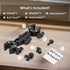 BRDRC Double Clamp Mount Umbrella Holder Camera Pole Bracket for Stroller Wheelchair Monitor Magic Socket Arm Desk