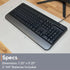 X9 Performance Multimedia USB Wired Keyboard, Ergonomic Full Size Keyboard with Wrist Rest and 114 Keys for Office PC