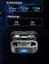 IPX7 Waterproof Wireless Earbuds - V5.3 Bluetooth Headphones with Mic, 40+H Backup & Active Noise Cancelling, 2000mAh