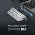 USB C Hub, INTPW 9-in-1 Multiport Adapter with 3.28FT Cable, 4K HDMI, PD 100W, USB-C, USB A 3.0, SD/TF
