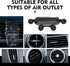 XIZAKEE 1 360 PC Gravity Mechanical Phone Holder, Degrees Air Outlet Cellphone Mount, Silicone Auto Lock Air Vent Phone