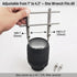 SNLxStudioz 303 4 1"-4.3" (25-110mm) Lens Spanner Wrench Kit with Suction Cup Tool - Stainless Steel Anti-Magnetic